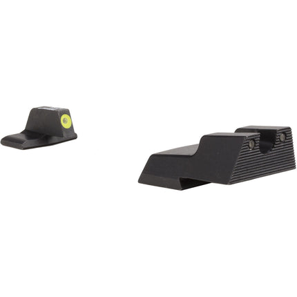 Trijicon H&K HD XR Juego de miras nocturnas con anillo amarillo y lámparas verde Tritio garantizadas 12 años