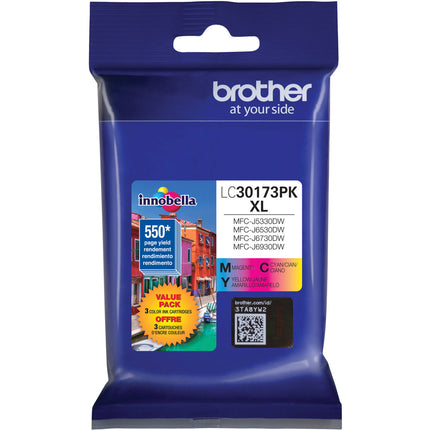 Brother LC30173PK Cartucho de Tinta Tres Colores Alto Rendimiento para MFC-J5330DW J6530DW J6930DW