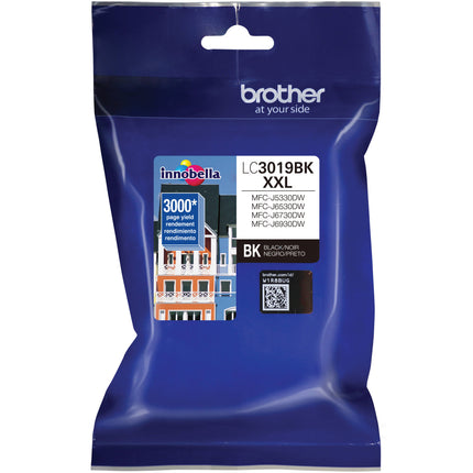 Brother LC3019BK Cartucho de tinta negro de alta capacidad XXL para impresoras MFC-J5330DW MFC-J6530DW MFC-J6930DW