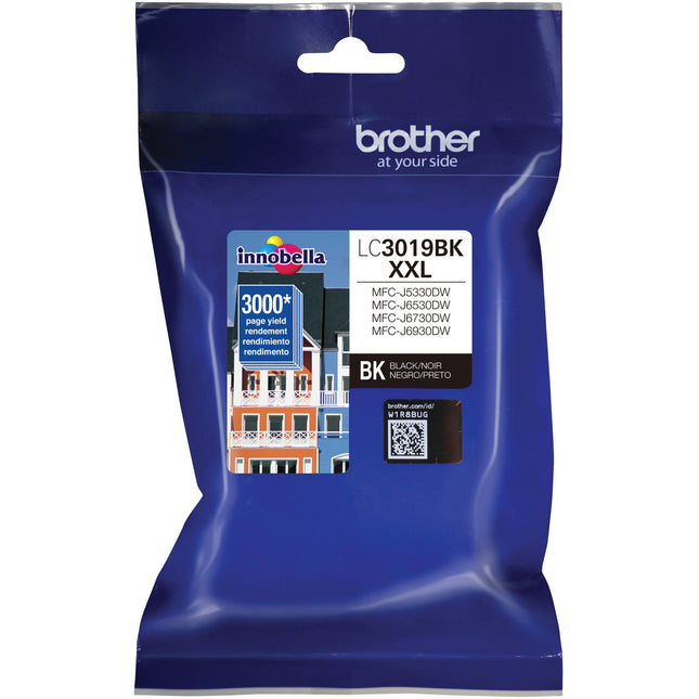 Brother LC3019BK Cartucho de tinta negro de alta capacidad XXL para impresoras MFC-J5330DW MFC-J6530DW MFC-J6930DW