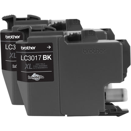 Brother LC3017BK Cartucho Tinta Negro XL Alto Rendimiento 2-Pack para Impresoras MFC-J5330DW MFC-J6530DW MFC-J6930DW