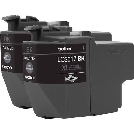 Brother LC3017BK Cartucho Tinta Negro XL Alto Rendimiento 2-Pack para Impresoras MFC-J5330DW MFC-J6530DW MFC-J6930DW