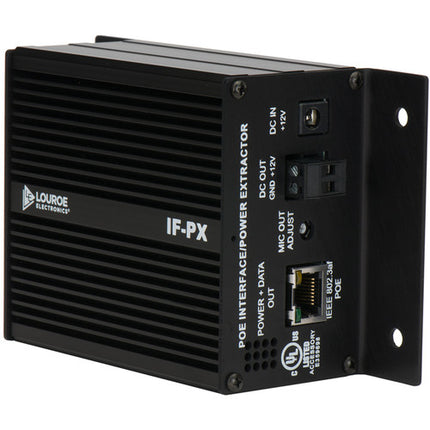 Louroe IF-PX Interfaz PoE Extractor de Potencia 12 VDC Ethernet