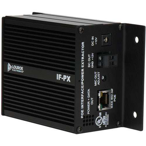 Louroe IF-PX Interfaz PoE Extractor de Potencia 12 VDC Ethernet