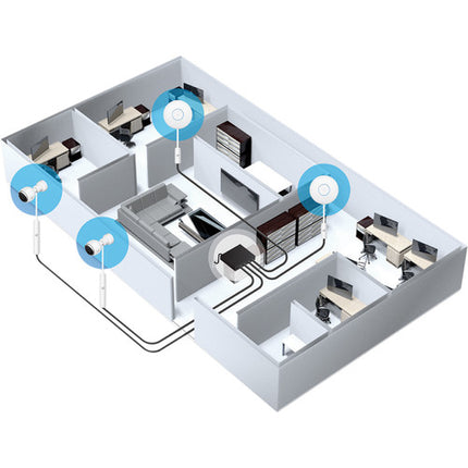 Ubiquiti INS-3AF-I-G Convertidor PoE Gigabit Interior 802.3af 2 Puertos RJ45 24V 0.5A