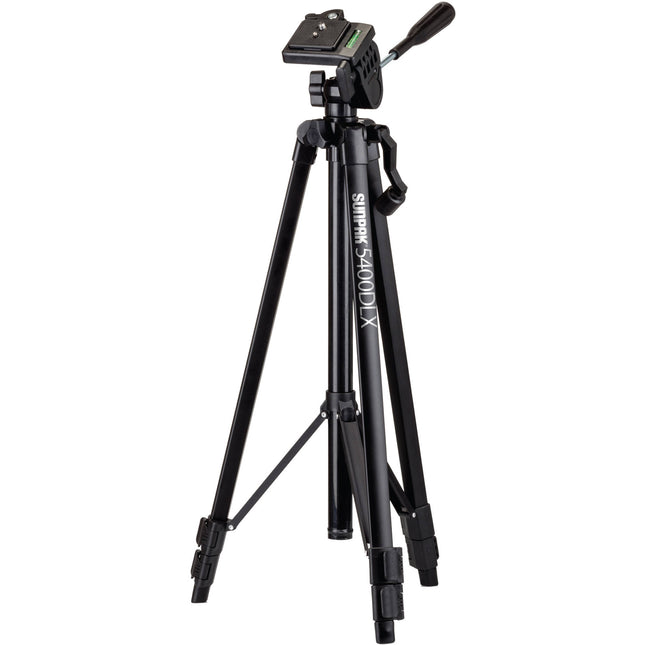 Sunpak 5400DLX Trípode con Cabezal 3-Way Altura Máx 54 Pulgadas Mount para Smartphone y GoPro