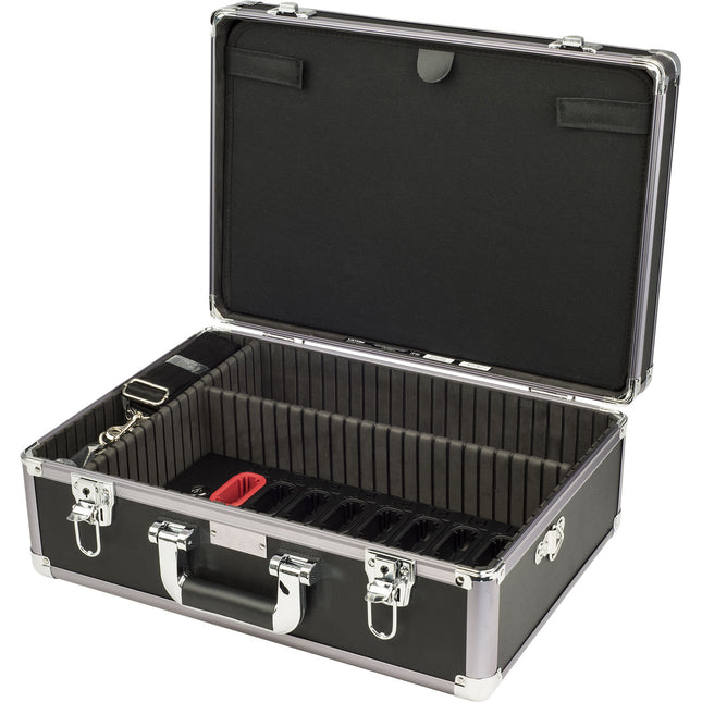 Listen Technologies Docking Station Estuche para 16 Unidades con Candado y Correa