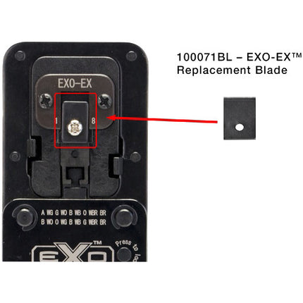 Platinum Tools Cuchillas de Repuesto para EXO-EX Die Pack de 2