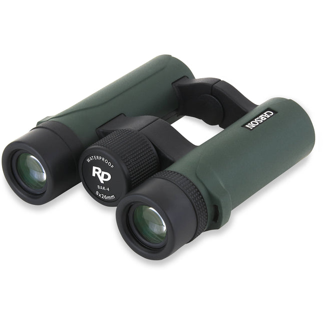 Carson 8x26 RD Binoculares con prisma BAK4 y óptica multicapa impermeables
