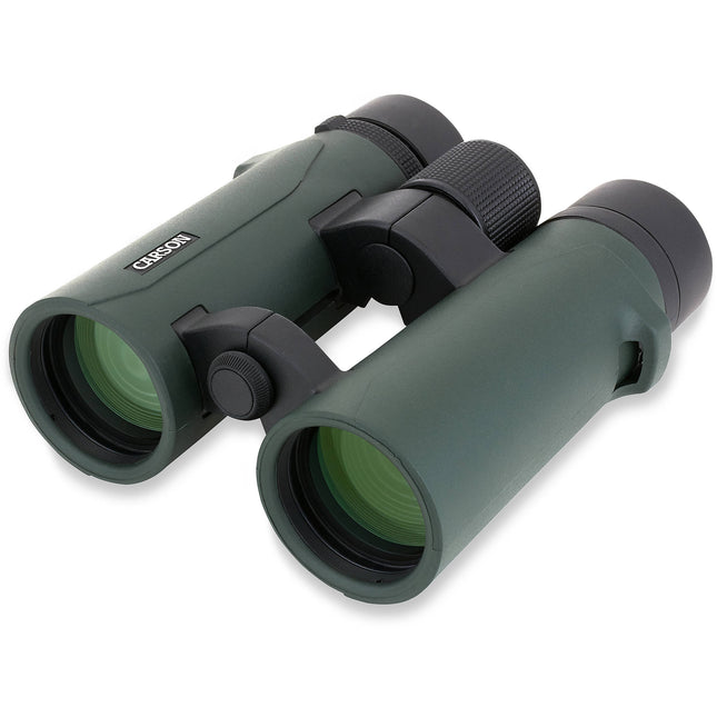 Carson 8x42 RD Binoculares con Prismas BAK4 y Recubrimiento Completo