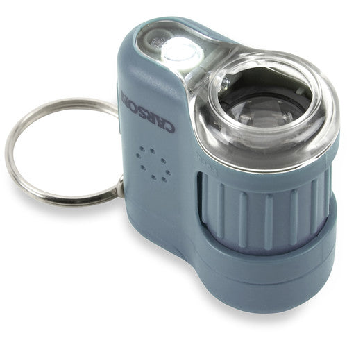 Carson MicroMini Microscopio de Bolsillo 20x con LEDs y Llavero