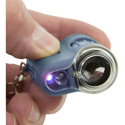 Carson MicroMini Microscopio de Bolsillo 20x con LEDs y Llavero
