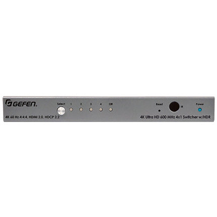 Gefen 4K Ultra HD 600 MHz con conmutador HDMI 4x1 y soporte HDR
