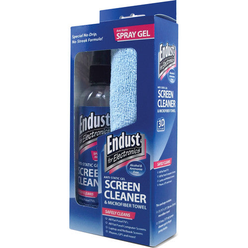 Endust 6 oz Gel Limpiador Anti-Estático Pantallas LCD Plasma con Paño Microfibra
