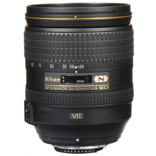 Nikon AF-S NIKKOR 24-120mm f/4G ED VR Lente con estabilizador 77mm