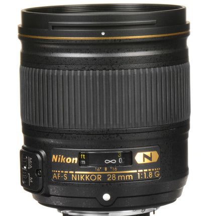 Nikon AF-S NIKKOR 28mm f/1.8G objetivo con diafragma de 7 hojas y motor AF silencioso