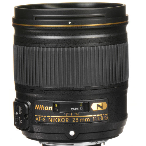 Nikon AF-S NIKKOR 28mm f/1.8G objetivo con diafragma de 7 hojas y motor AF silencioso