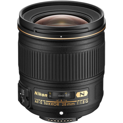 Nikon AF-S NIKKOR 28mm f/1.8G objetivo con diafragma de 7 hojas y motor AF silencioso