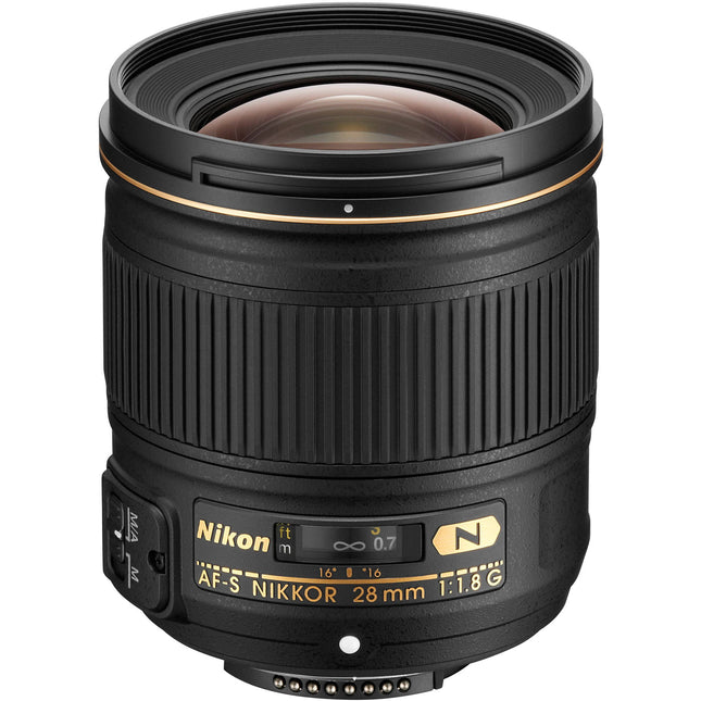 Nikon AF-S NIKKOR 28mm f/1.8G objetivo con diafragma de 7 hojas y motor AF silencioso