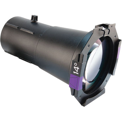 CHAUVET Professional Ovation Tubo de Lente HD 14° Negro con Porta Gel