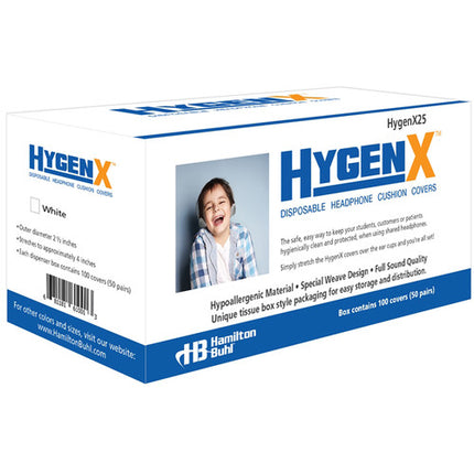 HamiltonBuhl HYGENX25 Fundas Sanitarias para Auriculares On-Ear 50 Pares
