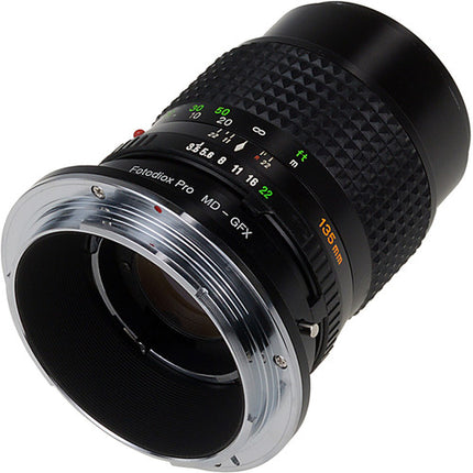 FotodioX Minolta MD Adaptador de Montura para Cámara FUJIFILM G Pro Metal Cromado