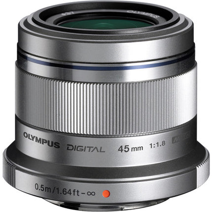 Olympus M.Zuiko Digital 45mm f/1.8 Lente Micro Cuatro Tercios 90mm Silver
