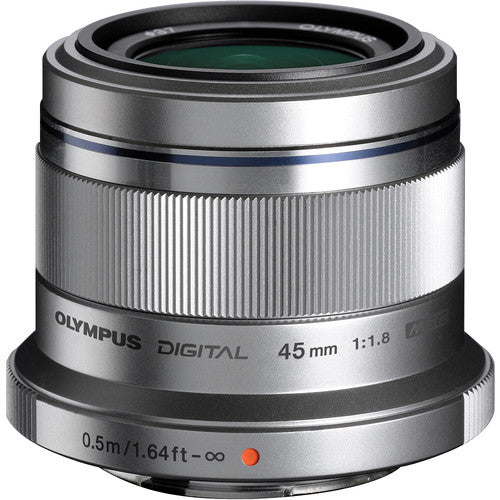 Olympus M.Zuiko Digital 45mm f/1.8 Lente Micro Cuatro Tercios 90mm Silver