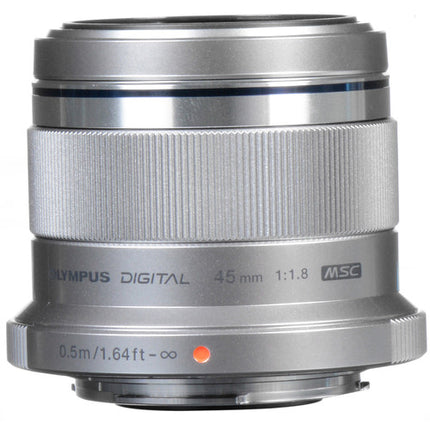 Olympus M.Zuiko Digital 45mm f/1.8 Lente Micro Cuatro Tercios 90mm Silver