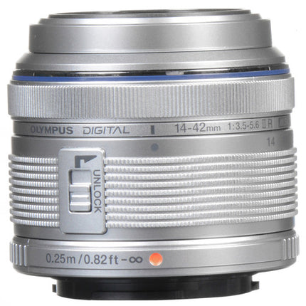 Olympus M.Zuiko Digital 14-42mm f/3.5-5.6 II R Objetivo Micro Cuatro Tercios 28-84mm Plata