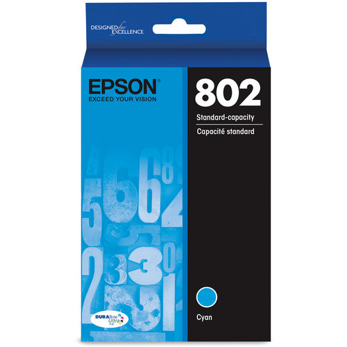 Epson 802 Cyan Cartucho de Tinta DURABrite Ultra Capacidad 650 Páginas