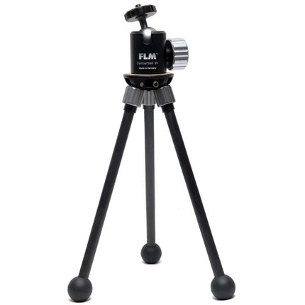 FLM CP10 Kit de trípode de mesa con cabeza esférica carga 11 lb altura 22 cm