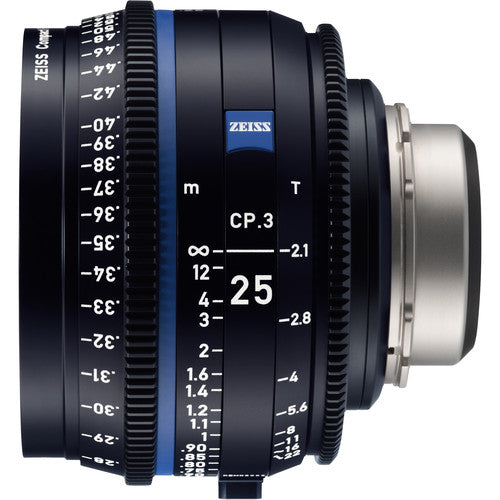 ZEISS CP.3 25mm T2.1 Objetivo Prime Compacto Montura Canon EF Feet