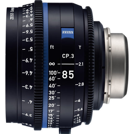 ZEISS CP.3 85mm T2.1 Objetivo Compacto Prime Montura Canon EF en Pies