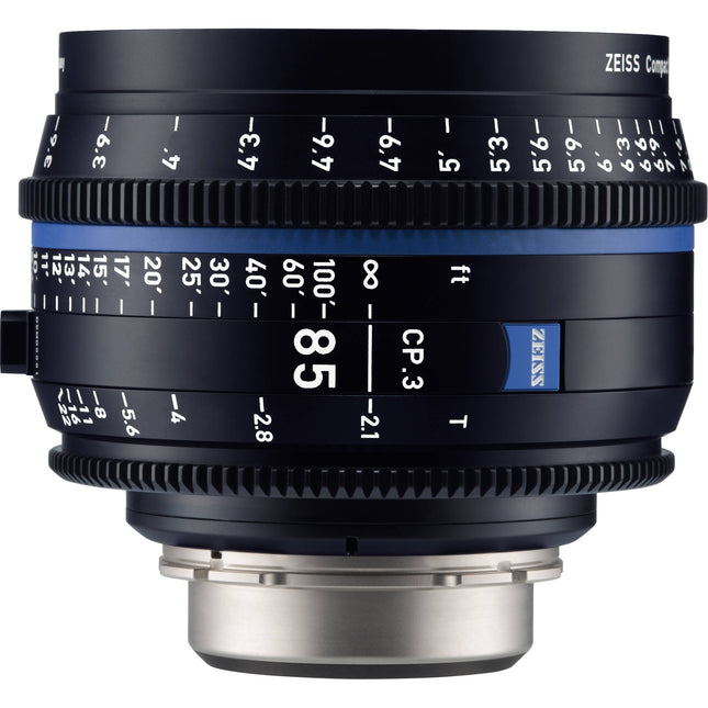 ZEISS CP.3 85mm T2.1 Lente Prime Compacta Montura PL Rango T2.1-T22