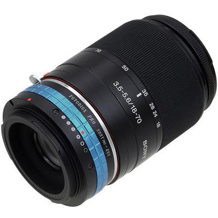 FotodioX Pro Adaptador de Montura para Lentes Sony A a Canon EF con Control de Iris y Corrección 1.4x