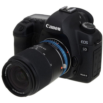 FotodioX Pro Adaptador de Montura para Lentes Sony A a Canon EF con Control de Iris y Corrección 1.4x