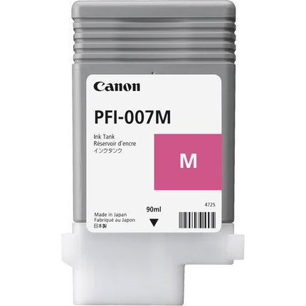Canon PFI-007M Tanque de Tinta Magenta 90mL para impresora iPF670E