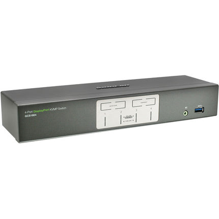 IOGEAR 4 Puertos Switch DisplayPort KVMP con Hub USB 3.1 Gen 1 4K UHD