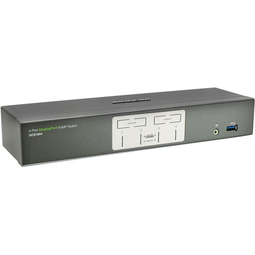 IOGEAR 4 Puertos Switch DisplayPort KVMP con Hub USB 3.1 Gen 1 4K UHD