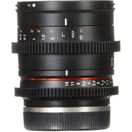 Rokinon 35mm T1.3 objetivo compacto cine E-Mount 62mm filtro 15" enfoque mínimo