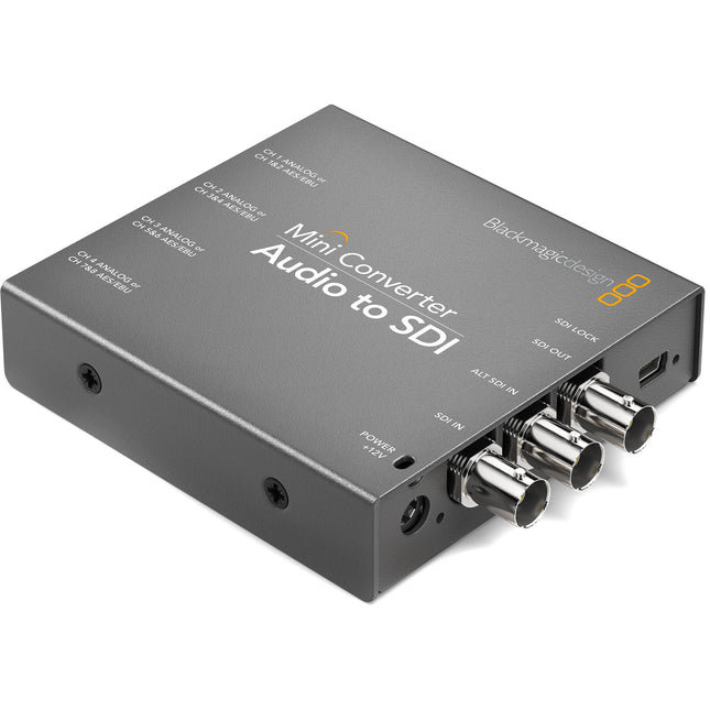Blackmagic Design Audio to SDI Mini Converter con 4 entradas de audio y SDI redundante
