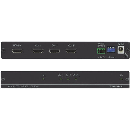 Kramer 1:3 4K60 HDMI 2.0 Amplificador de Distribución de Señal