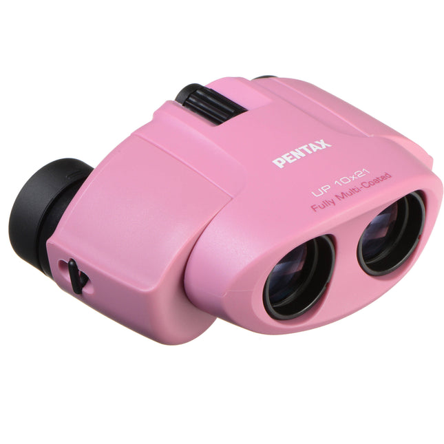 Pentax 10x21 Binoculares Serie U con prismas BAK4 y enfoque central rosa