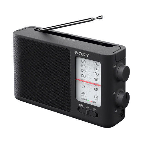 Sony ICF-506 Radio Analógica Portátil FM AM con Altavoz 3.9" y Batería 35H