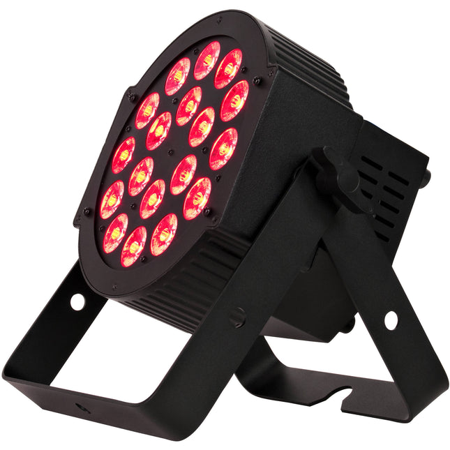 American DJ 18P HEX RGBAW+UV LED Luz Wash 18x12W 25° Ángulo Gel Frame