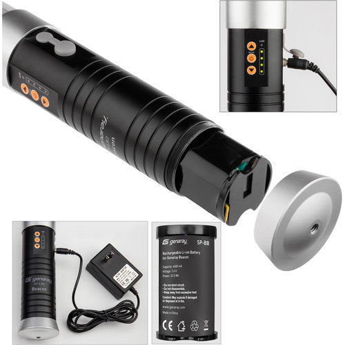 Genaray Battery para Beacon LED Light Batería Recargable 4400 mAh 1.5h Autonomía
