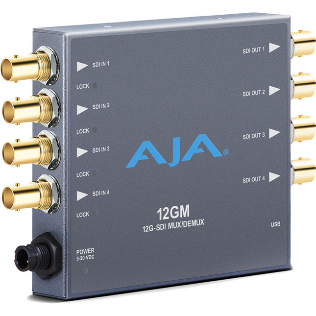 AJA 12GM 12G-SDI a SDI Muxer DeMuxer Soporta Resolución DCI 4K