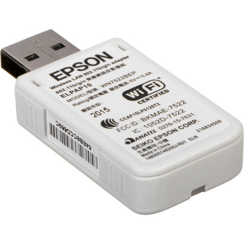 Epson ELPAP10 Módulo LAN Inalámbrico para Proyectores USB y 802.11 bgn