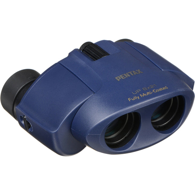 Pentax 8x21 U-Series UP Binoculares Azul Lentes Asféricas Foco Central